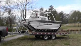 Marsh Master Loading and Unloading the Trailer [upl. by Mordy]