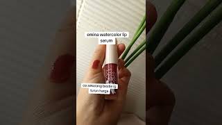 Emina watercolor lip serum eminacompletekit eminaskincare emina [upl. by Nodnnarb]