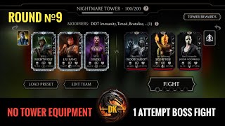 Nightmare Tower 100▪️Round №9 🎮 Mortal Kombat Mobile▫️MK Mobile mortalkombatmobile mkmobile mkm [upl. by Nitsraek]