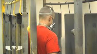 Electrostatic paint finishing in sheet metal manufacturing [upl. by Iolande]