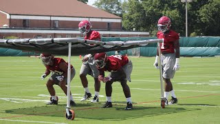 Watch the Alabama linebackers during fall camp day 1 [upl. by Platt]