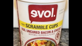 evol Scramble Cups Egg Uncured Bacon amp Cheese Review [upl. by Kaylee140]