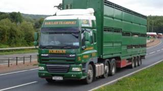 TRUCKS LORRIES NEAR DUNDEE SCOTLAND 2009 [upl. by Helbona]