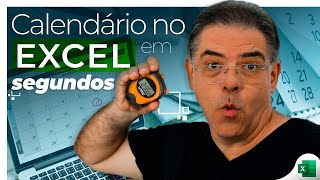 Como fazer um CALENDÁRIO AUTOMÁTICO no Excel [upl. by Eitteb122]