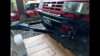 Geo Tracker 1992 Tow Bar Install  pt 1 of 3 [upl. by Liscomb]