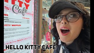 COME VISIT A HELLO KITTY CAFE WITH ME amp SUMMER SHOPPING [upl. by Norrad]