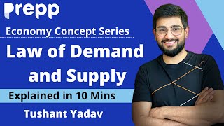 Law of Demand and Supply  Economics explainer series  Concepts in 10 minutes [upl. by Mw]