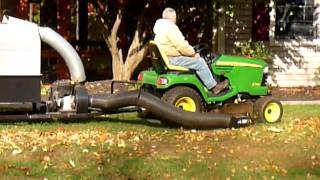 TracVac 880 collecting leaves [upl. by Drannek702]