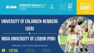 Futsal Women 9th place  University of ErlangenNuremberg GER  Nova University of Lisbon POR [upl. by Stedmann48]