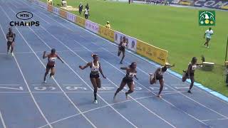 100m Senior Women Final at Lekan Salami Stadium Ibadan [upl. by Blackington]