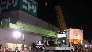 AR5500M国産最大のクレーン車で歩道橋の架設Crane TADANO 前半 [upl. by Onitrof]