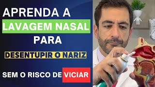 COMO LAVAR O NARIZ COM SORO HIPERTÔNICO PARA DESENTUPIR O NARIZ [upl. by Ehud274]