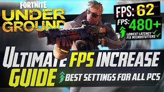 🔧 FORTNITE CHAPTER 5 Dramatically increase performance  FPS with any setup FORTNITE UNDERGROUND ✅ [upl. by Jacob]