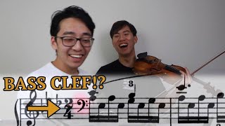 TwoSetViolin Archive  Sightreading PIANO MUSIC on the Violin Impossible Challenge [upl. by Dnalloh]