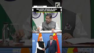 “Verification Patrolling…” MEA gives update on India China border agreement at LAC [upl. by Rimola919]