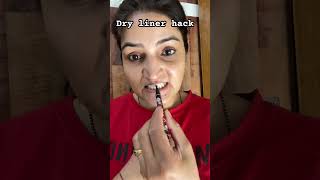 youtubeshorts viral drylinertiktok hack makeup eyemakeup lipstick [upl. by Esiom895]