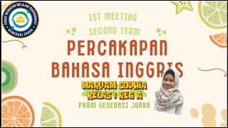 Tugas Percakapan Maryam Sophia 1st meeting [upl. by Aiuqet]