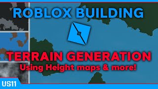 ROBLOX Studio Terrain Creation for your Game  Height Map amp Color Map Terrain Generation [upl. by Gardol]