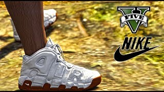 GRAND THEFT AUTO V  NIKE AIR MORE UPTEMPO MOD [upl. by Tisha]