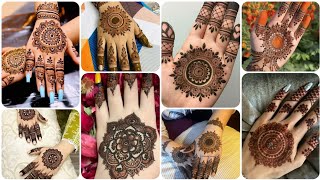 30 easy gol tikki mehndi design 2024 mandala mehndi design simple new mehndi design for girls [upl. by Elorak]