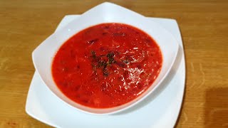 How to make Zupa Buraczkowa  Polish Beetroot Soup Popular food of Poland [upl. by Rayham138]