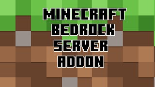 สอนลง Addon Minecraft Bedrock Server [upl. by Nocaj380]