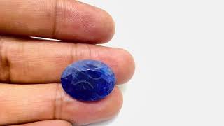 1663ct Unheated blue sapphire IIGJ GOVT LAB CERTIFIED [upl. by Coralie]