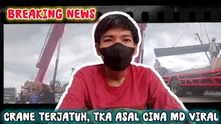 WNA asal Cina tertimpa crane di Kendal viral di Tiktok [upl. by Inverson21]