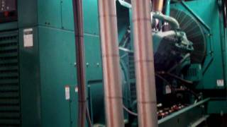 3000HP 12 megawatt back up generator startup [upl. by Ahsahs]