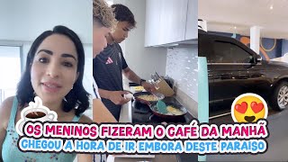 OS MENINOS FIZERAM O CAFÉ DA MANHÃCHEGOU A HORA DE IR EMBORA DESTE PARAÍSO [upl. by Entirb]