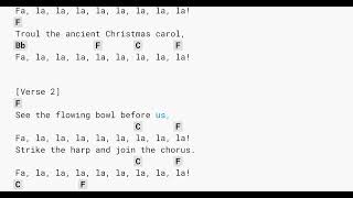 Deck The Halls by Misc Christmas  lyrics  Chords  Karaoke [upl. by Blanca695]