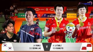 Jin YongSeo Seung JaeKOR vs He Ji TingRen Xiang YuCHN  R16 MD Kumamoto Masters Japan 2024 [upl. by Ravilob]