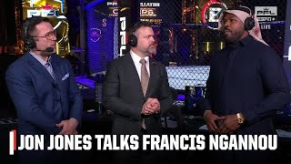 Jon Jones gives his thoughts on Francis Ngannou’s next fight vs Anthony Joshua  ESPN MMA [upl. by Domash329]