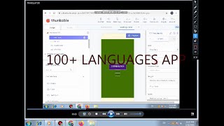 1OO LANGUAGE TRANSLATING APP IN THUNKABLE [upl. by Carlie751]