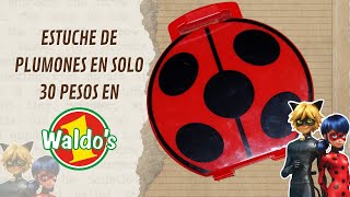 Estuche de plumones de Miraculous Ladybug en solo 30 pesitos de waldos ladybug [upl. by Nolyarb]