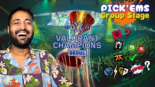 Valorant Pickems  VCT Champions 2024 Group stage predictions [upl. by Mirelle]