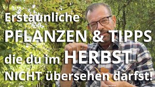 Diese ERSTAUNLICHEN Herbstpflanzen und Gartentipps solltest du AUF KEINEN FALL übersehen [upl. by Colin]