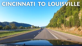 Cincinnati to Louisville Kentucky  Timelapse Drive 4K [upl. by Nylyoj699]