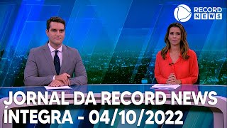 Jornal da Record News  04102022 [upl. by Weidman]