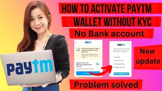 How to activate Paytm wallet without KYC in Tamil  English Hindi  Paytm activate problem [upl. by Lewis]