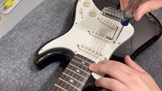 Quick Tip 9 Adjusting Stratocaster Pickup Height [upl. by Reiss]