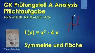 GK Prüfungsteil A Mathe Abi Klausur NRW 2024 Pflichtaufgabe Analysis [upl. by Harding557]