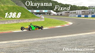 iRacing Okayama Ray FF1600 Fixed Track Guide [upl. by Ahsyla]