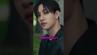 Stray Kids’ Bang Chan Challenges Gender Stereotypes in Latest Photoshoot kpop shorts straykids [upl. by Orvie813]