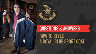 How to Style a Royal Blue blazer  QampA [upl. by Boorman]