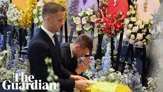 Leicester City players attend Vichai Srivaddhanaprabhas Bangkok funeral [upl. by Drake]