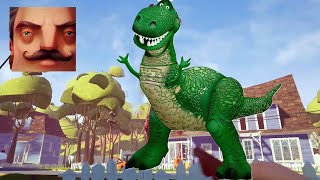 Hello Neighbor  My New Neighbor REX Toy Story 4 Final History Gameplay Walkthrough [upl. by Atikcir839]