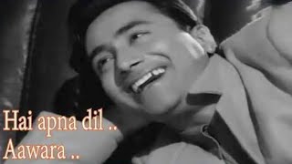 Hain Apna Dill To Aawara  Old Is Gold  80S Song  Romantic Song  Devanand  Nutan [upl. by Munniks]