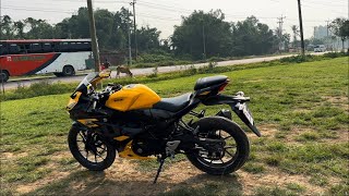 Suzuki Gsxr 150 bike  Yellow GSX R150  Abs Dual Channel gsxr 2024 reviews [upl. by Eylrahc]