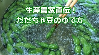 だだちゃ豆の茹で方 生産農家直伝！ [upl. by Alikam]